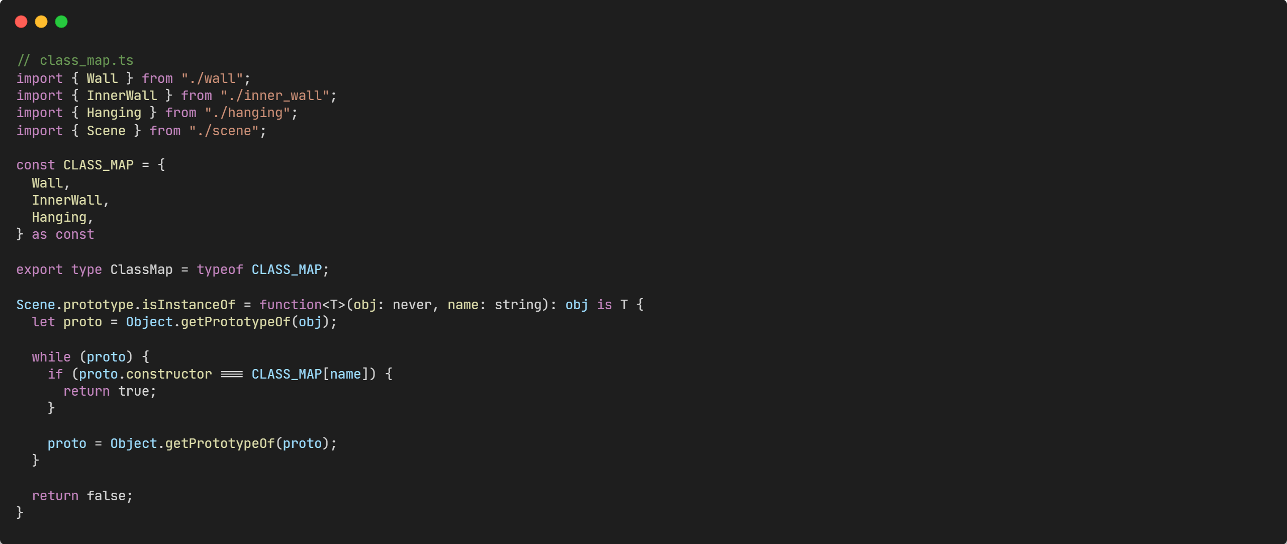 자바스크립트 instanceof 안 쓰고 클래스 타입 판별하는 방법